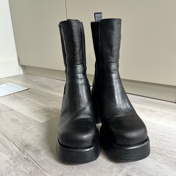 L’intervalle Banton Black Leather Boots EU 37 - Picture 7 of 8